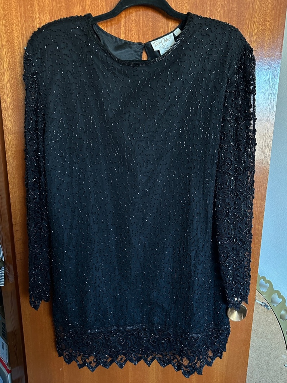 Vintage Silk & Beaded LBD